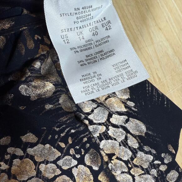 Magicsuit NWT Rita Tankini Top Gold Rush Size 12 Tiered Ruffle V-Neck Adjustable - Picture 7 of 11